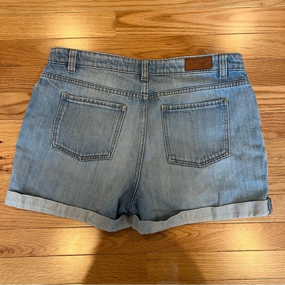 Sezane Size 32 Blue Denim Jean Shorts 100% Cotton - Picture 4 of 4